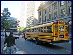 Yonge Street - School bus at Charles St E